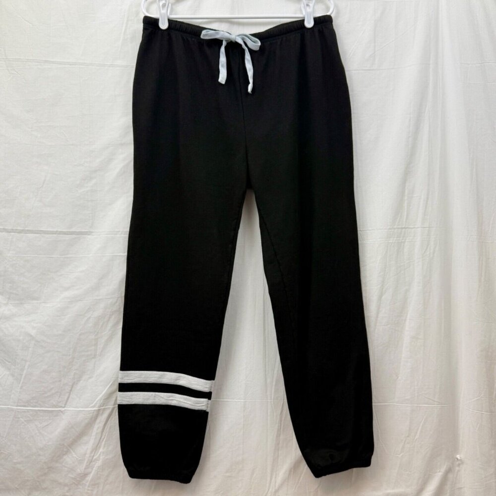 Elastic Waist Drawstring Sweatpants Women XL Black Sieanear Loungewear
